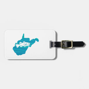 Etiqueta De Bagagem Pesca Wave West Virginia
