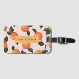 Etiqueta De Bagagem Pêssegos de Pcada Padrão Personalizado