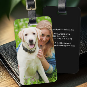 Etiqueta De Bagagem Pet Personalizado de Cachorro Personalizado Simple
