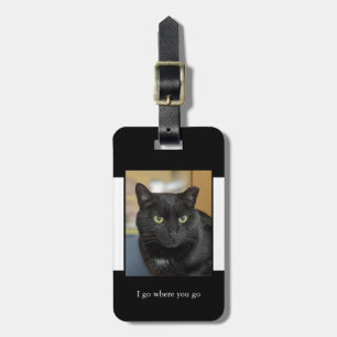 Etiqueta De Bagagem Pet Photo Black and White