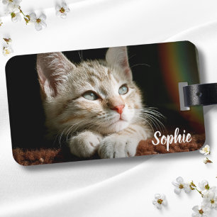 Etiqueta De Bagagem Pet Photo Block