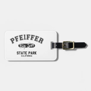 Etiqueta De Bagagem Pfeiffer Big Sur State Park, Califórnia