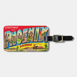 Etiqueta De Bagagem Phoenix Arizona Postcard Luggage Tag