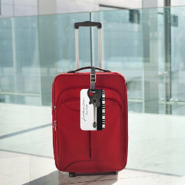 Etiqueta De Bagagem Piano de Guitarra Acústica Personalizada Chaves de