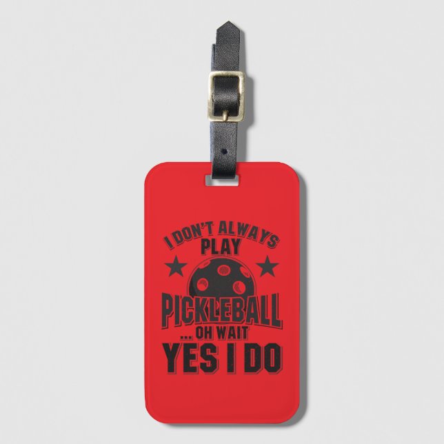 Etiqueta De Bagagem Picleball (Frente Vertical)