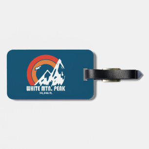 Etiqueta De Bagagem Pico White Mountain Califórnia Sun Eagle