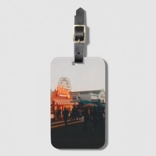 Etiqueta De Bagagem Pier de Santa Mônica, Los Angeles, Califórnia