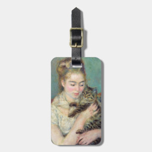 Etiqueta De Bagagem Pierre-Auguste Renoir - Mulher com um Gato