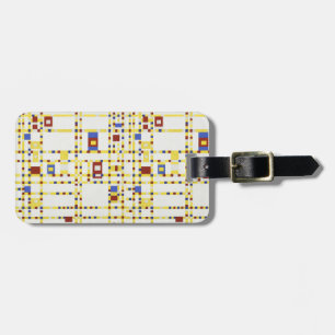 Etiqueta De Bagagem Piet Mondrian Broadway Boogie Woogie Arte Abstrata