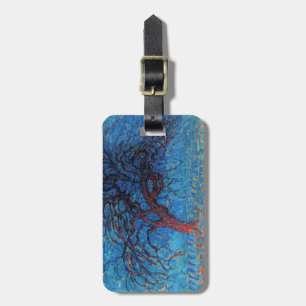 Etiqueta De Bagagem Piet Mondrian, nivelando: Árvore vermelha