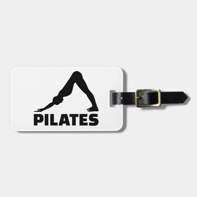 Etiqueta De Bagagem Pilates (Frente Horizontal)