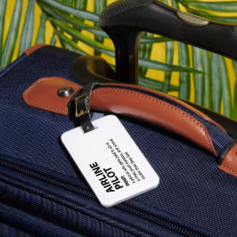 Etiqueta De Bagagem Piloto de linha aérea - Definição de trabalho engr
