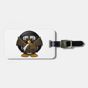 Etiqueta De Bagagem Piloto dos presentes do pinguim