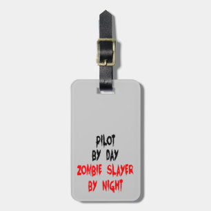 Etiqueta De Bagagem Piloto Zombie Slayer