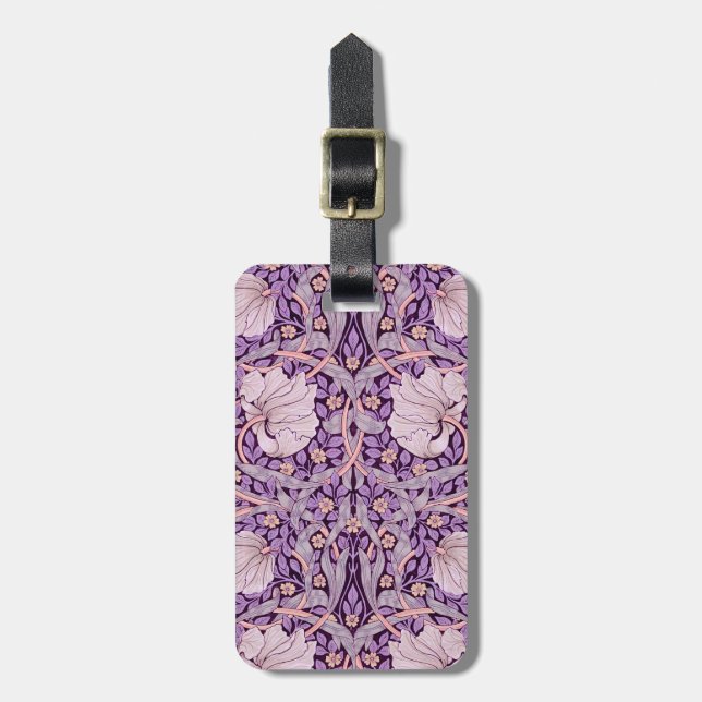 Etiqueta De Bagagem Pimpernel Purple, William Morris (Frente Vertical)