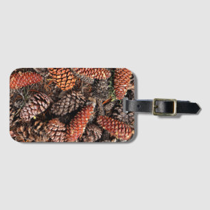 Etiqueta De Bagagem Pine Cones