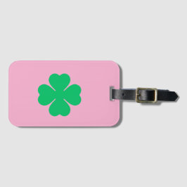 ETIQUETA DE BAGAGEM PINK -LUCKY CLOVER