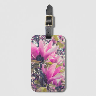 Etiqueta De Bagagem Pink Magnolia Blossoms