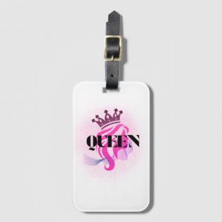 Etiqueta De Bagagem Pink Queen Crown Design – Confident Feminine Power