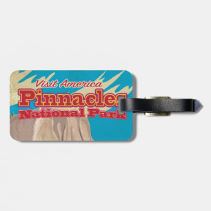 Etiqueta De Bagagem Pinnacle National Park viagens vintage.