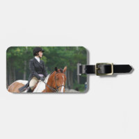 Pinte o cavalo no Tag da bagagem da mostra