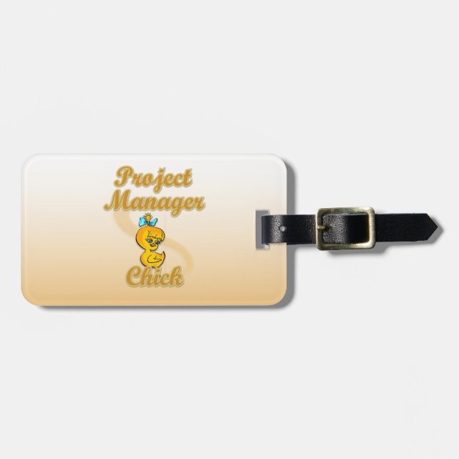 Etiqueta De Bagagem Pintinho do Project Manager (Frente Horizontal)