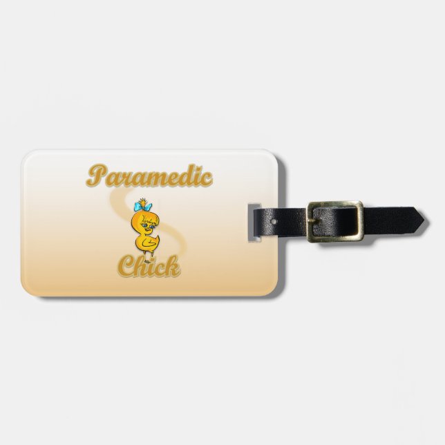 Etiqueta De Bagagem Pintinho paramédico (Frente Horizontal)