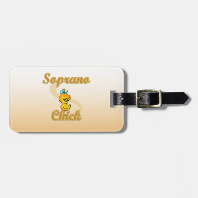 Etiqueta De Bagagem Pintinho Soprano (Frente Horizontal)