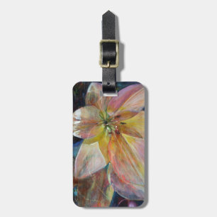 Etiqueta De Bagagem Pintura da Flor "Translucidez"