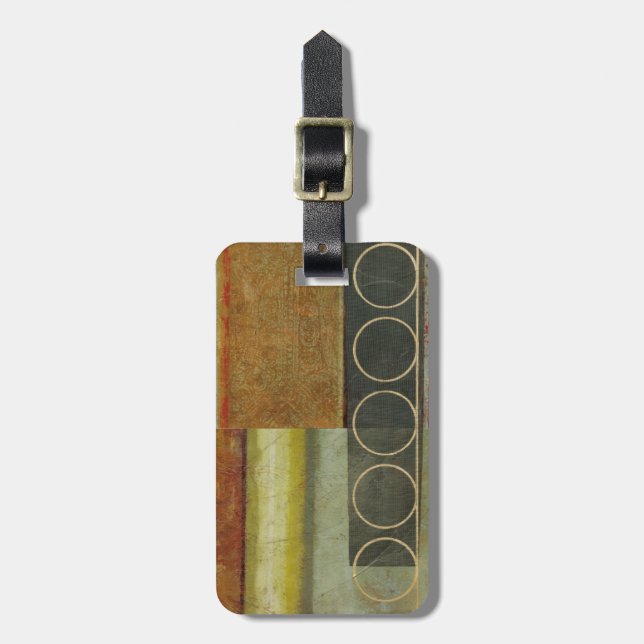Etiqueta De Bagagem Pintura de Abstrato multitexturizada pelo Vision S (Frente Vertical)