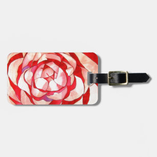 Etiqueta De Bagagem Pintura de Camellia abstrato
