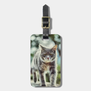 Etiqueta De Bagagem Pintura de gatos
