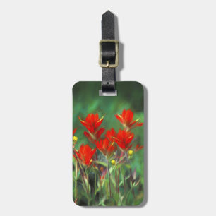 Etiqueta De Bagagem Pintura de pincel indiano - Arte de flor original