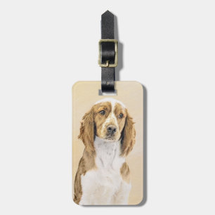 Etiqueta De Bagagem Pintura do Welsh Springer Spaniel - Arte Original