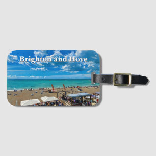 Etiqueta De Bagagem Pintura em Brighton e Hove Beach