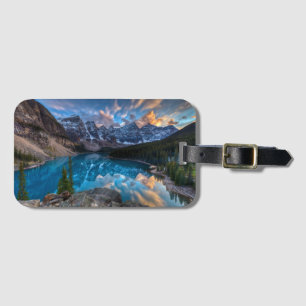 Etiqueta De Bagagem Pintura na moraine