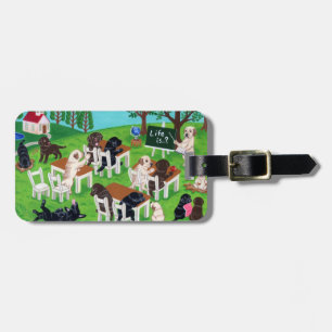 Etiqueta De Bagagem Pintura personalizada da escola de Labrador