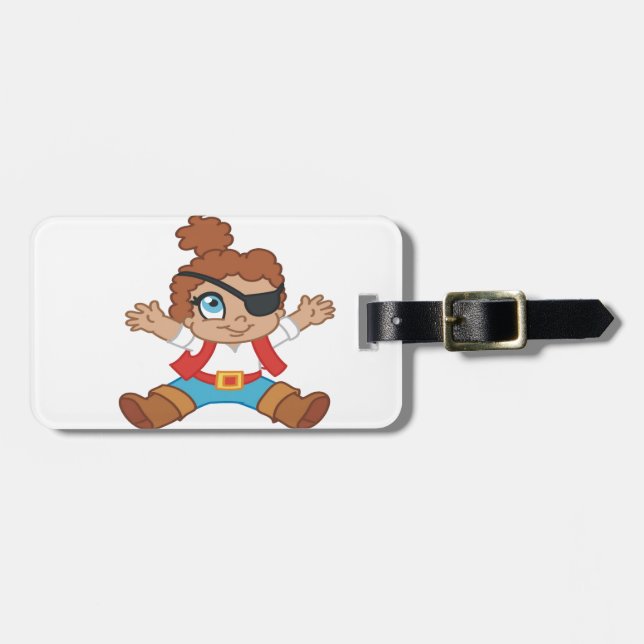 Etiqueta De Bagagem Pirata Boy (Frente Horizontal)