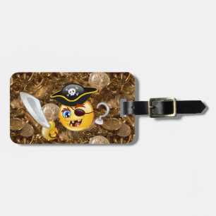 Etiqueta De Bagagem pirata do tesouro emoji