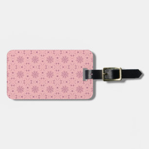 Etiqueta De Bagagem Pixels cor-de-rosa