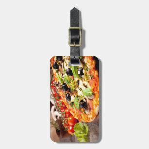 Etiqueta De Bagagem pizza italiana fresca