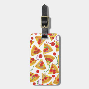 Etiqueta De Bagagem Pizza Slice Pattern