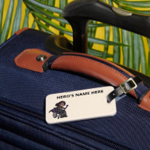 Placa de Identificação Personalizada de Super-Heró