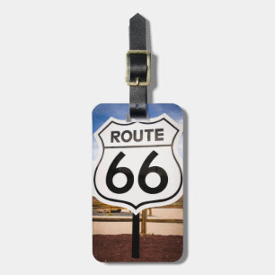 Etiqueta De Bagagem Placa de sinalização da Rota 66, Arizona