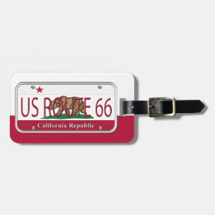 Etiqueta De Bagagem Placas de vaidade de CALIFÓRNIA da ROTA 66 dos