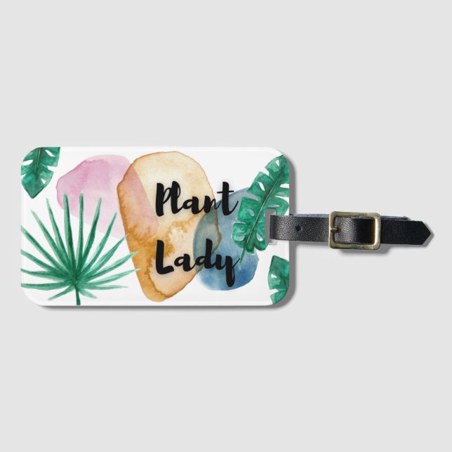 Etiqueta De Bagagem Planta Lady Mug (Frente Horizontal)