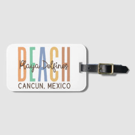Etiqueta De Bagagem Playa Delfine Cancun México (Sands)