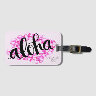 Etiqueta de Bagagem Plumeria Lei Aloha