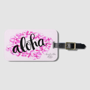 Etiqueta de Bagagem Plumeria Lei Aloha