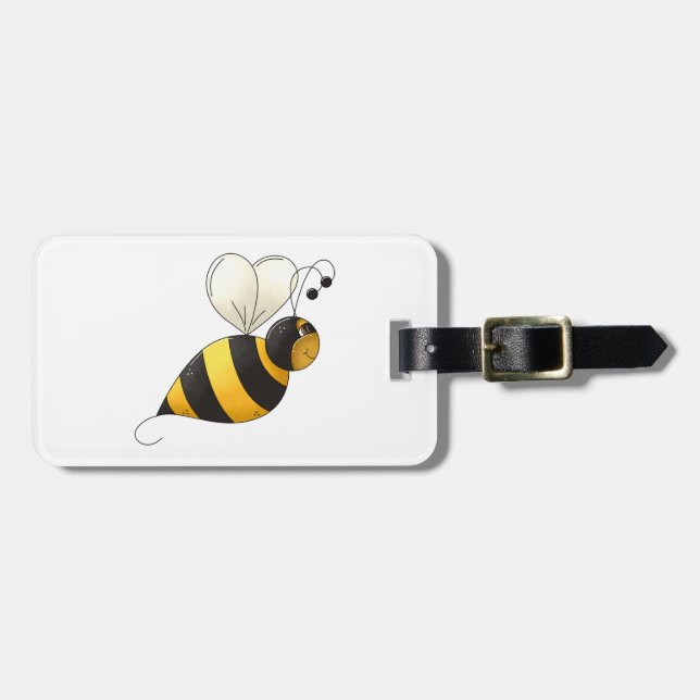 Etiqueta De Bagagem Plump Winged Bumble Bee (Frente Horizontal)